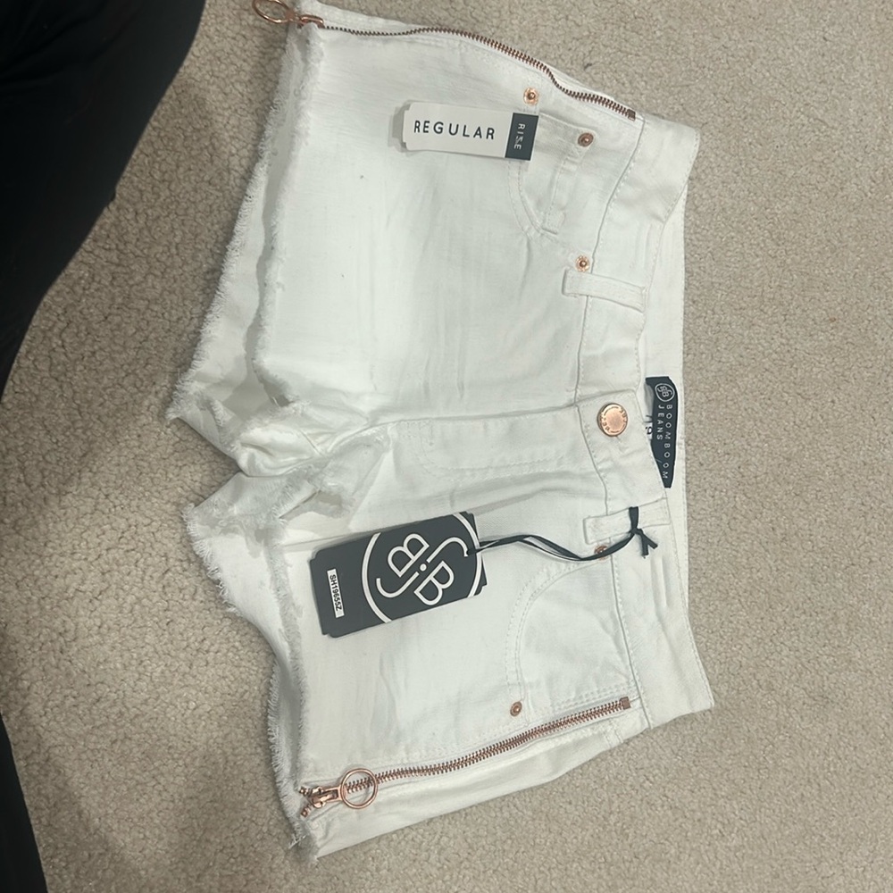 New with tags… White with copper zipper trim